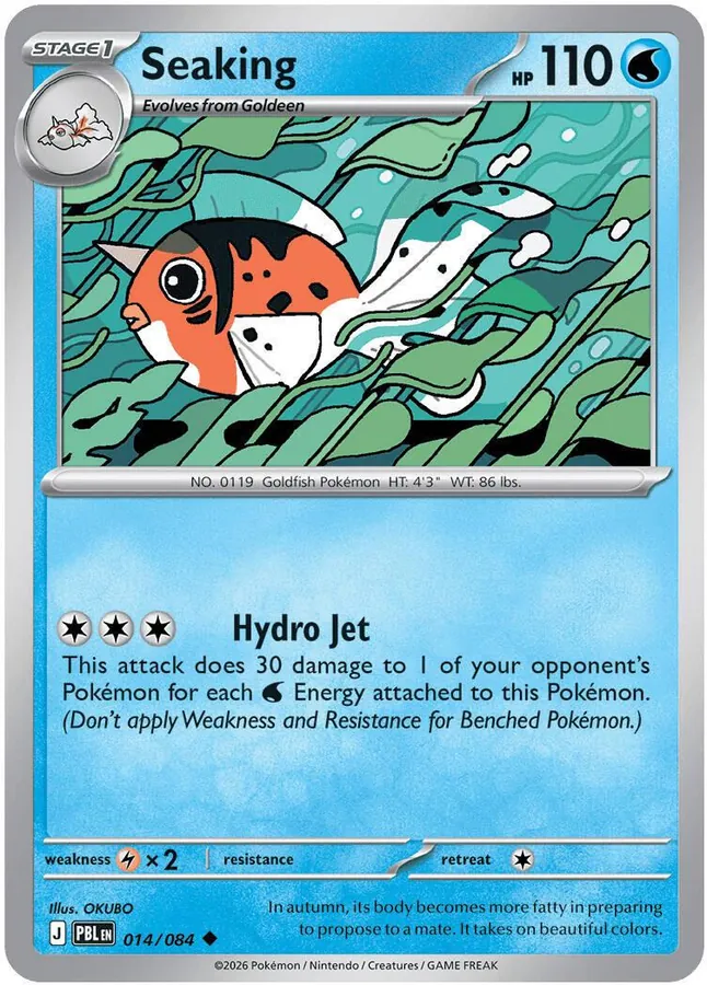 Pitch Black Seaking Pokémon card